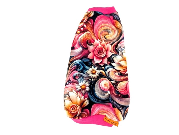 ubranko dla kota na lato z różowym ściągaczem jersey.jpg