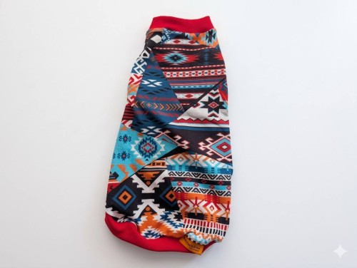 Letnia bluzeczka dla kota z geometrycznym printem – handmade1.jpg