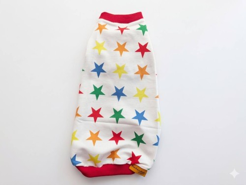 Ubranko dla kota w kolorowe gwiazdki1.jpg