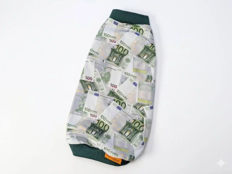 Bluzeczka dla kota „Euro Money” – ubranko z motywem 100 euro1.jpg