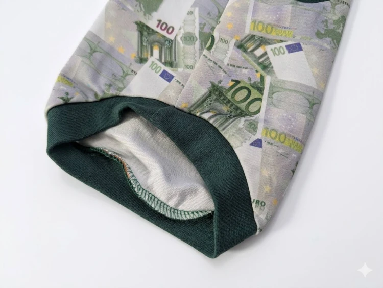 Bluzeczka dla kota „Euro Money” – ubranko z motywem 100 euro4.jpg