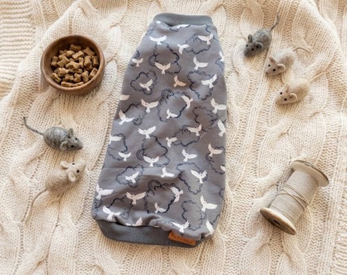 Bluzka dla Kota „Ptaszek w Chmurkach”.jpg