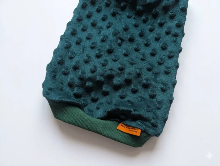 Polar minki ubranko dla kota butelkowa zieleń4.jpg