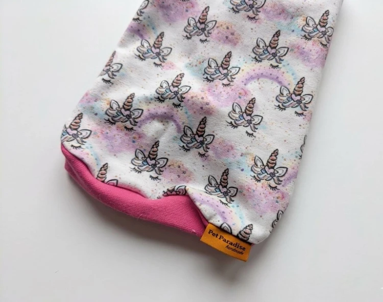 Bluzeczka dla kota Jednorożec – pastelowy print.....jpg