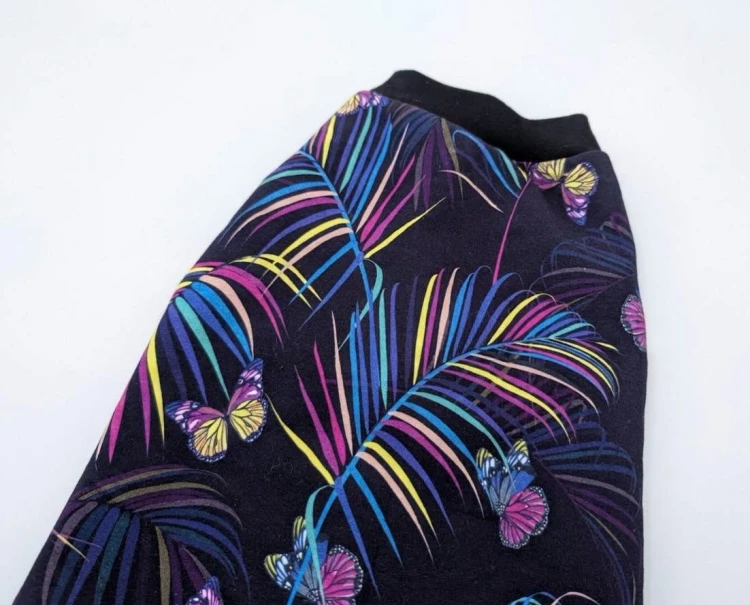 Ubranko dla kota handmade bluzka w tropikalne liście palmy7.jpg