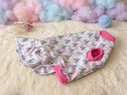 Sukienka dla kota jednorożce i tęcza – pastelowa, Pet Paradise.jpg