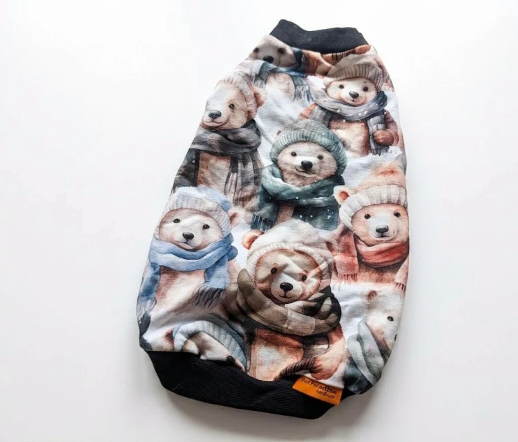 Bluza dla kota Zimowe Misie 3.jpg
